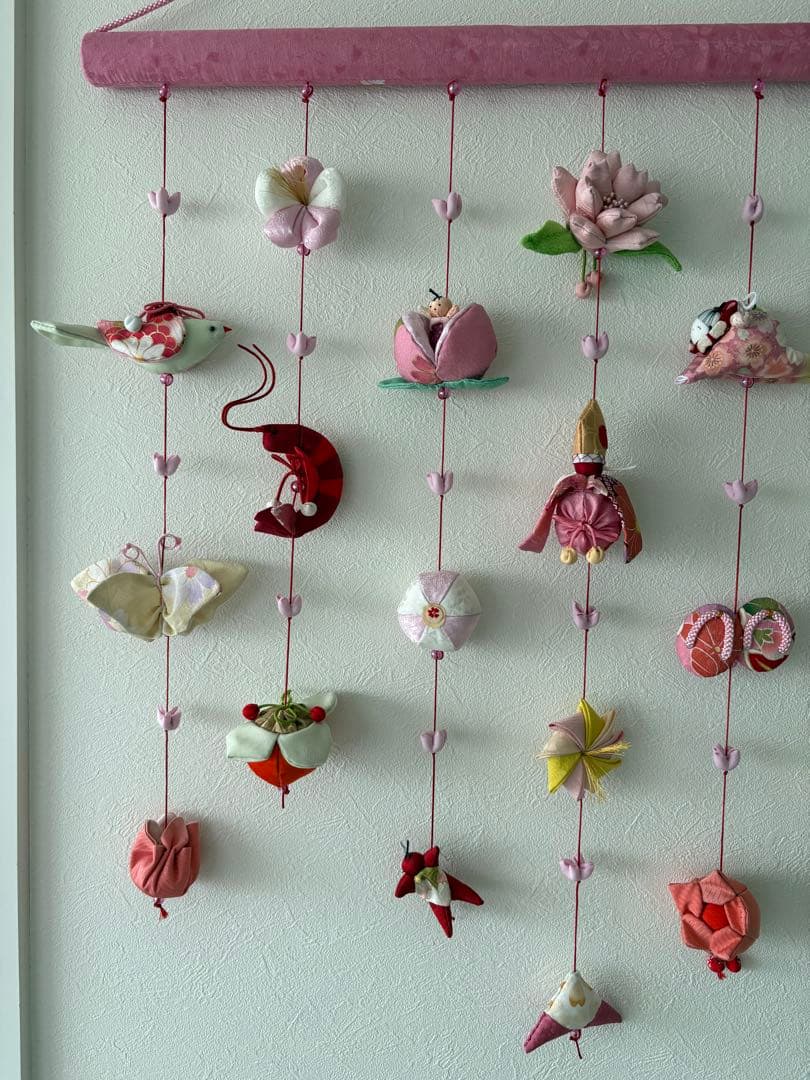 可愛いつるし雛No.167 壁掛けタイプ・ひな祭り・桃の節句・さげもんつるし飾り