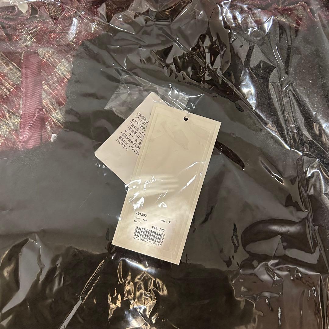 ワンピース andmary Lulu check set mini dress red