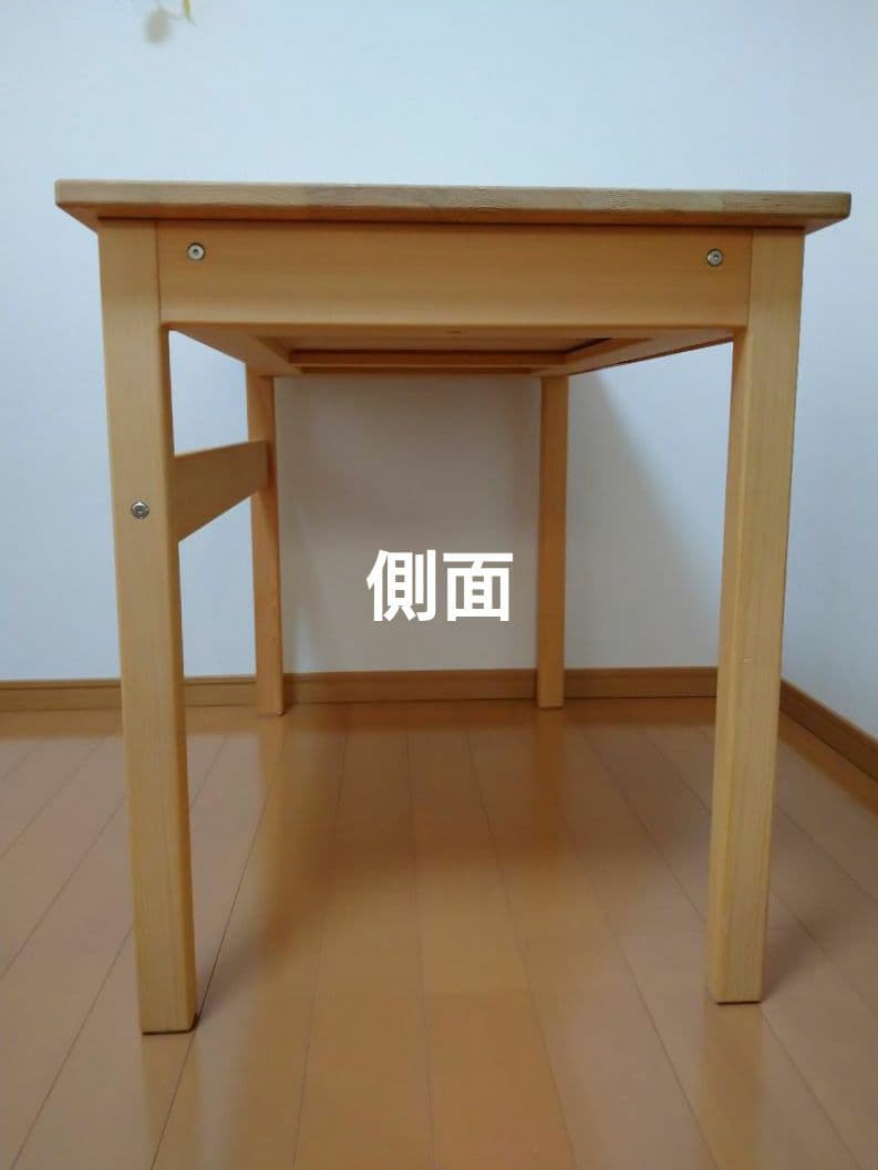 日本製　キシル 4本足 デスク　国産ヒノキ　無垢材　学習机　100サイズ