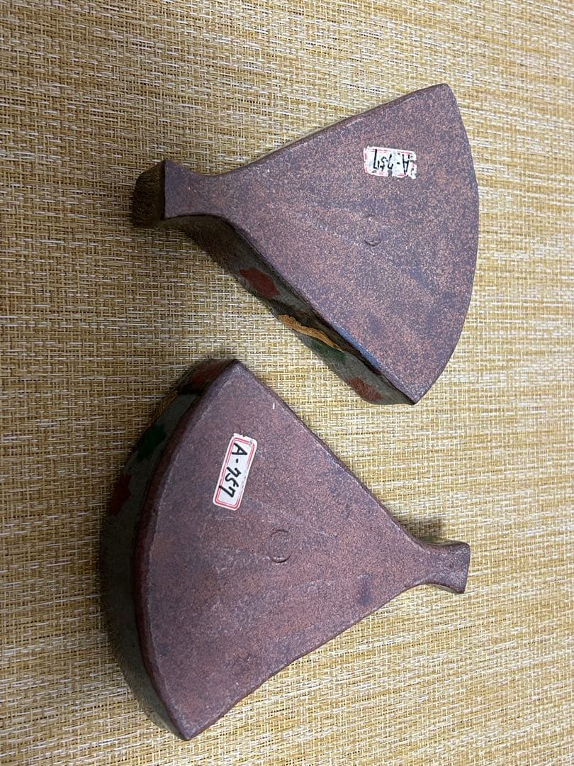 藤平正文　清水焼・京焼　扇面皿　２枚組　木箱付