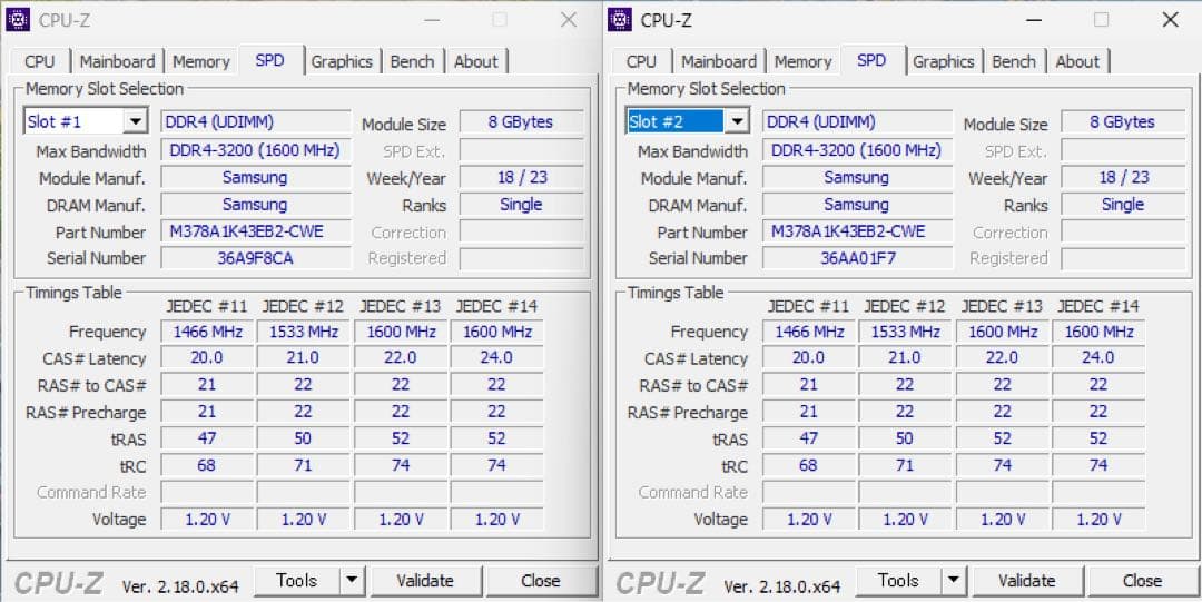 Samsung メモリDDR4-3200 16GB(8GB×2)