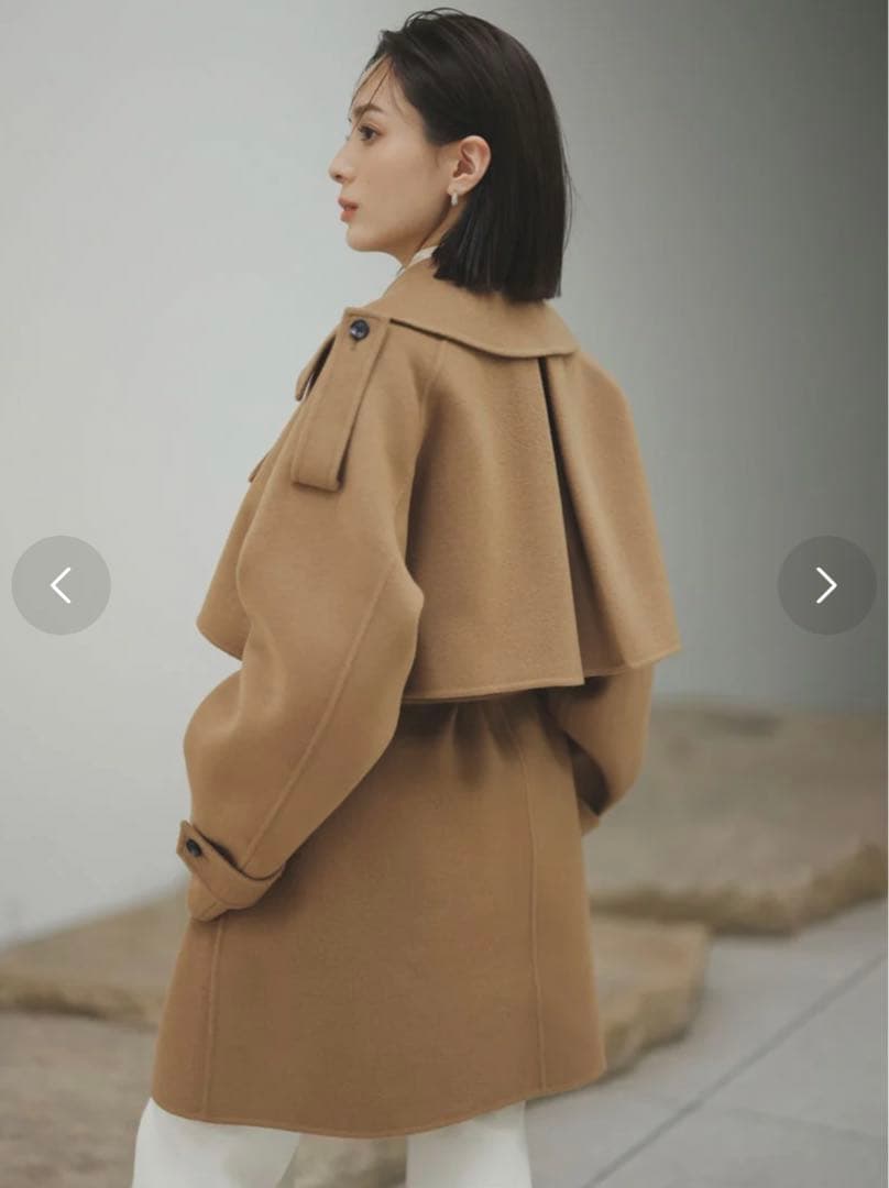 anuans リバーウールミドルトレンチコート⋈﻿