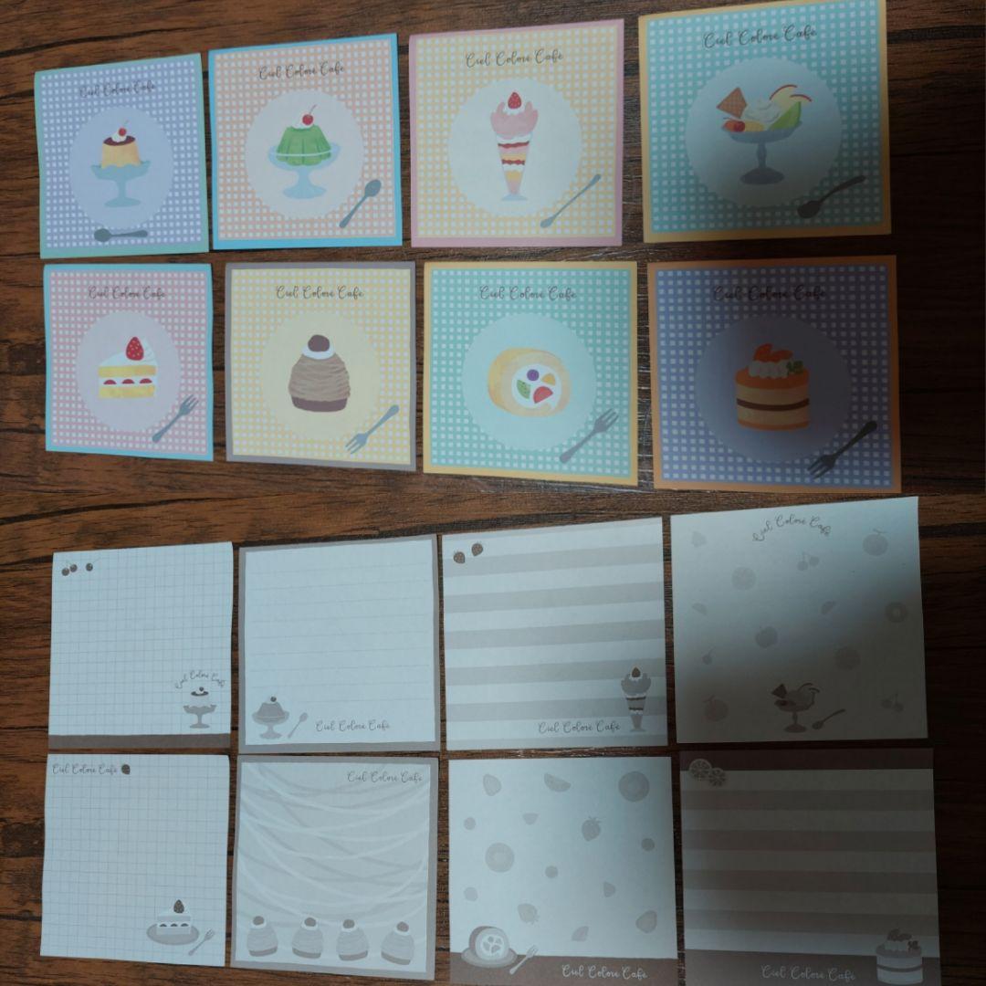 スクエアメモ OMISE 16柄×2枚 おすそわけセット