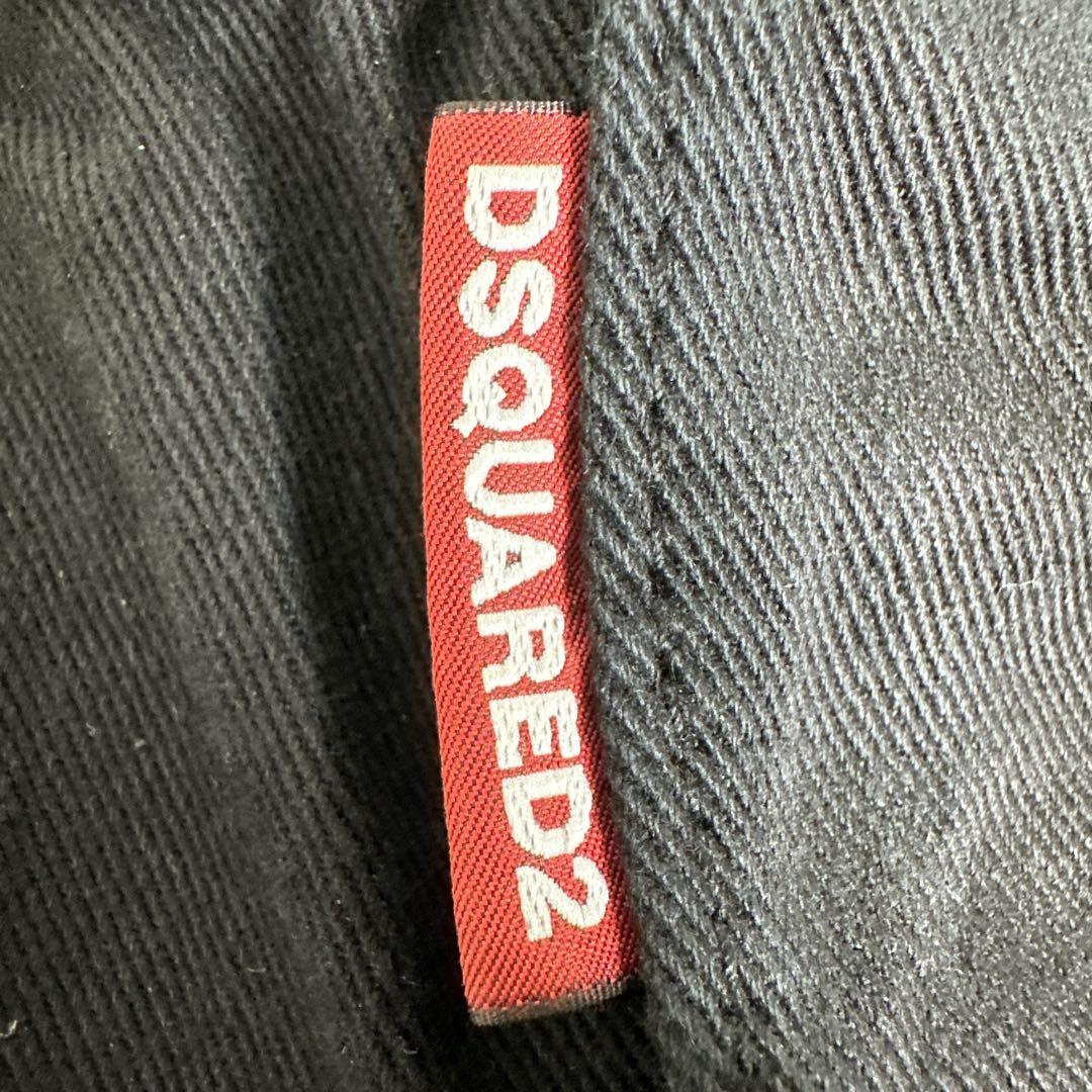 【未使用】DSQUARED2 ダメージ　ブラックデニム　44 セクシーツイスト