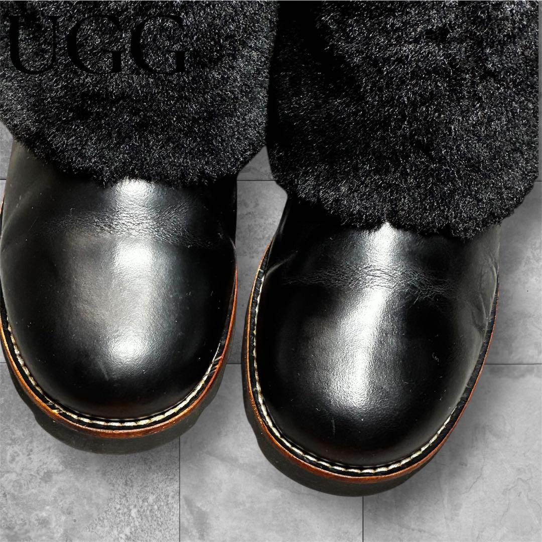 美品 UGG アグ PATTEN パッテン ムートンブーツ ワークブーツ