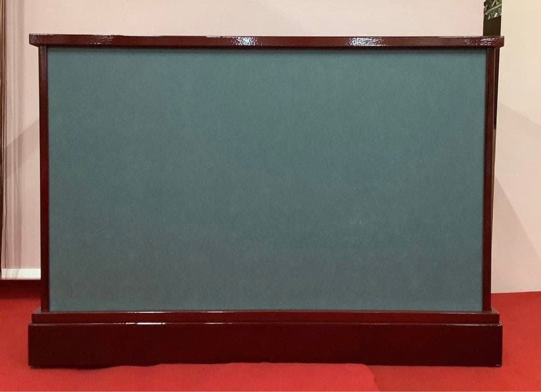 雛人形　ケース親王飾り　楓峰作　紅塗木製ケース