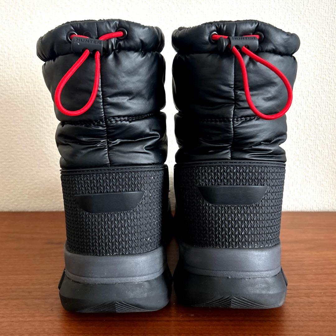 HUNTER ハンター　スノーブーツ　23cm ブラック　ミドル丈