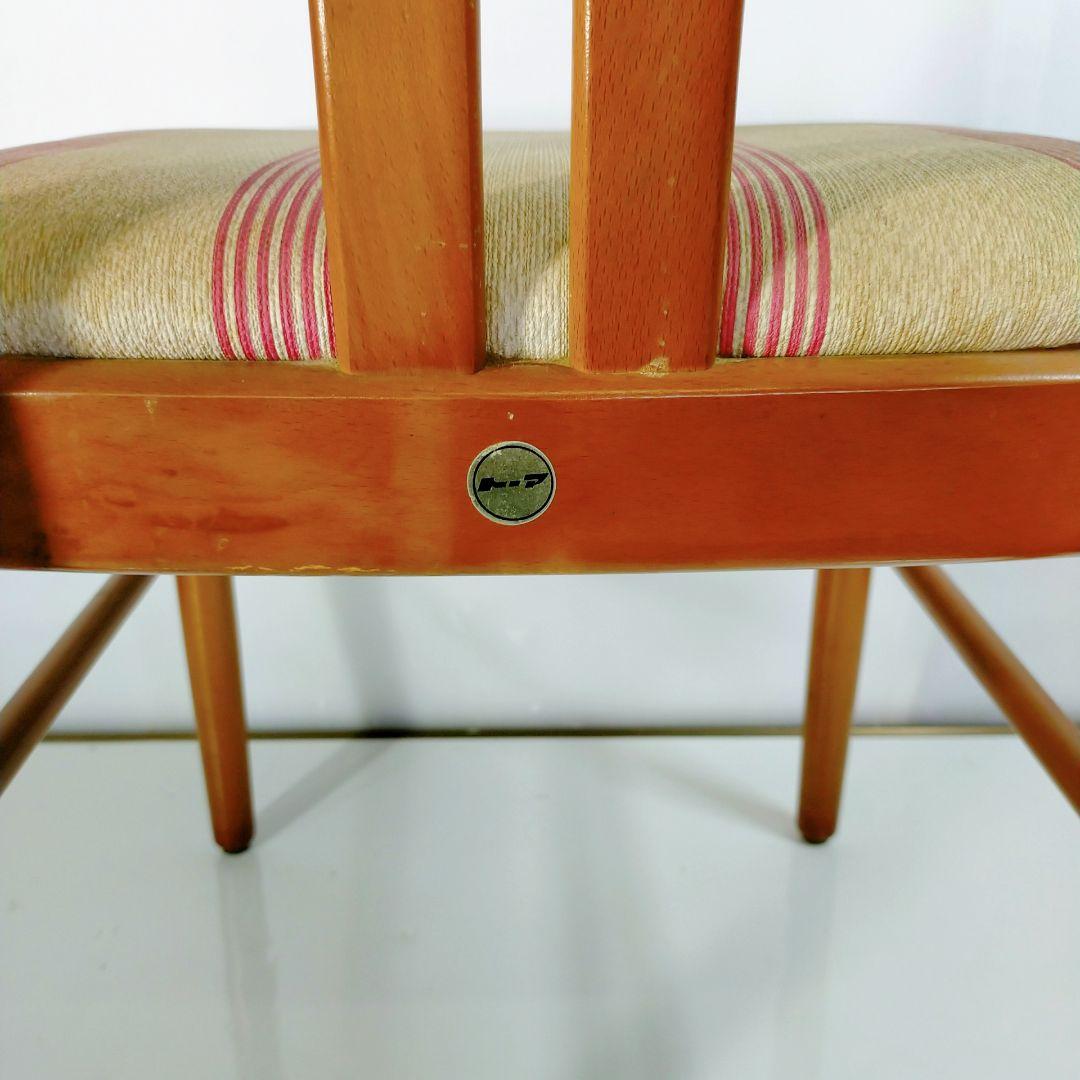 昭和レトロ トーア 東亜林業 木製椅子 ダイニングチェア 古家具 2脚セット