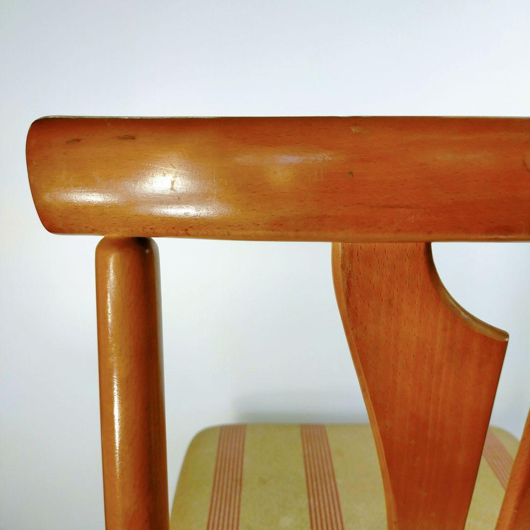 昭和レトロ トーア 東亜林業 木製椅子 ダイニングチェア 古家具 2脚セット