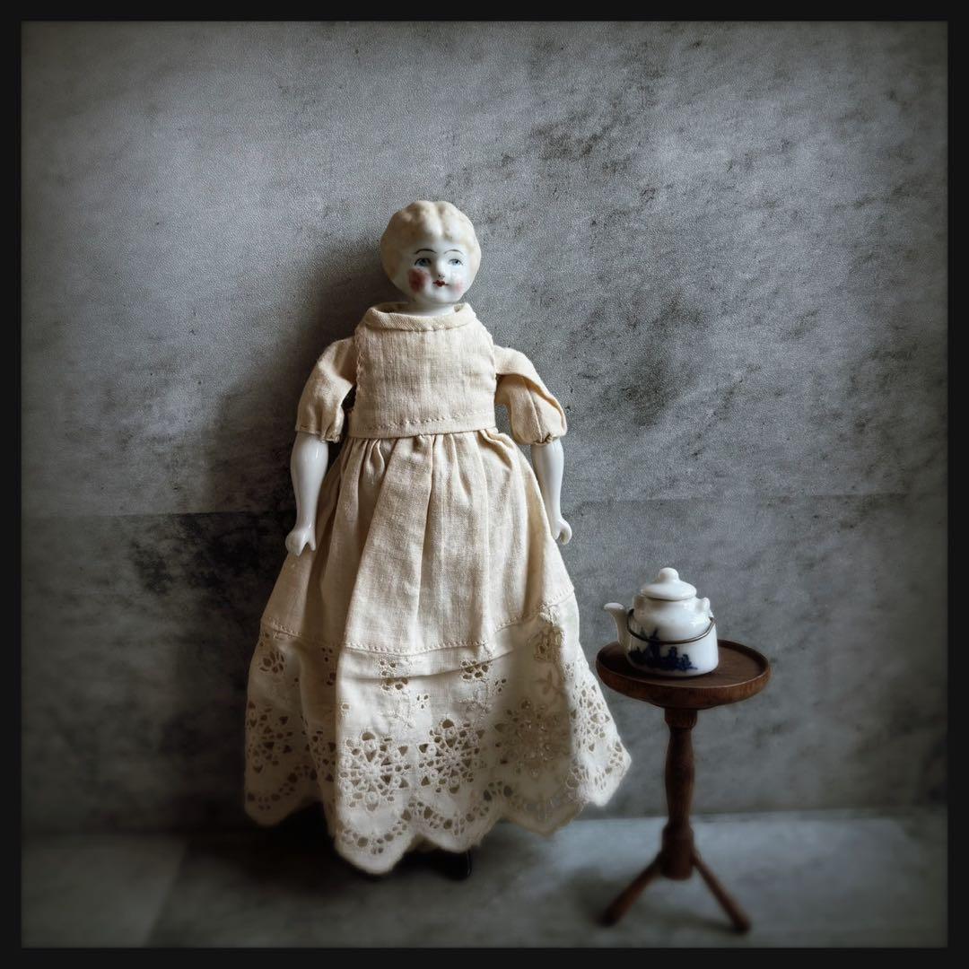 アンティーク　 ブロンド　チャイナヘッドドール ビスクドール