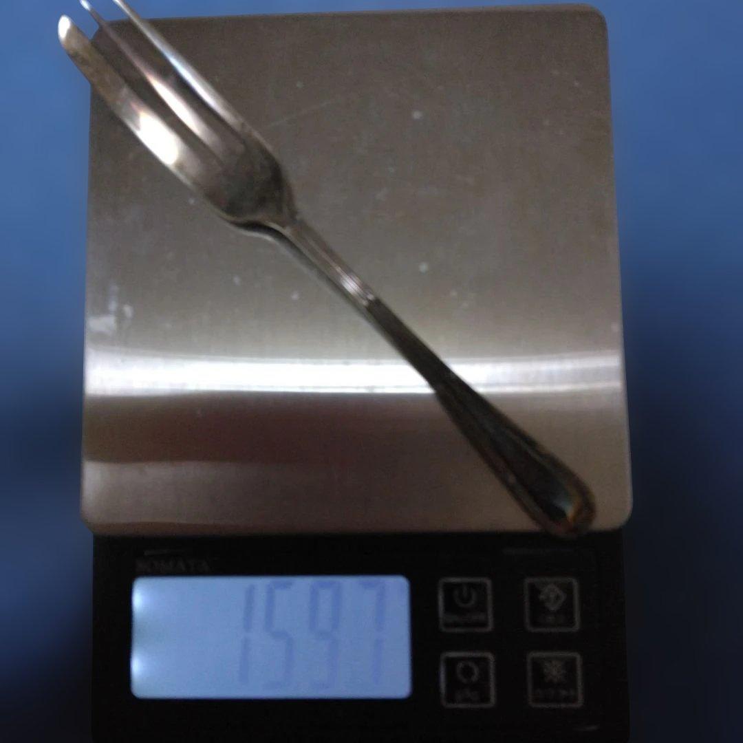 アンティークシルバーデザートフォークセット