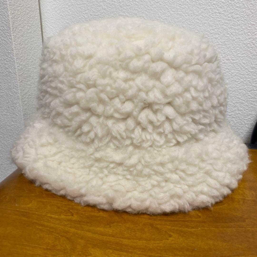 希少品　プラダ　エコファー　バケットハット　prada ボア　ナイロン　バケハ