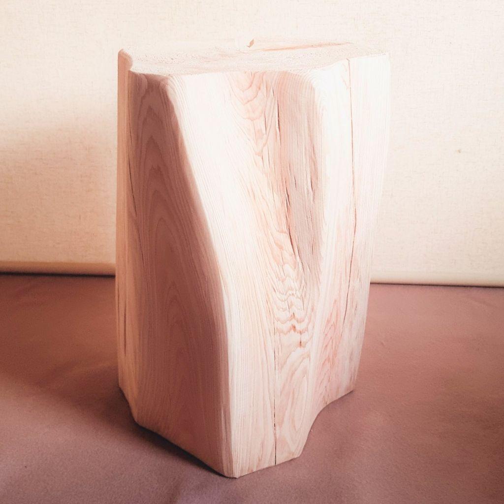 天然アロマウッド 切株スツール・テーブル・無垢無塗装・オーガニック