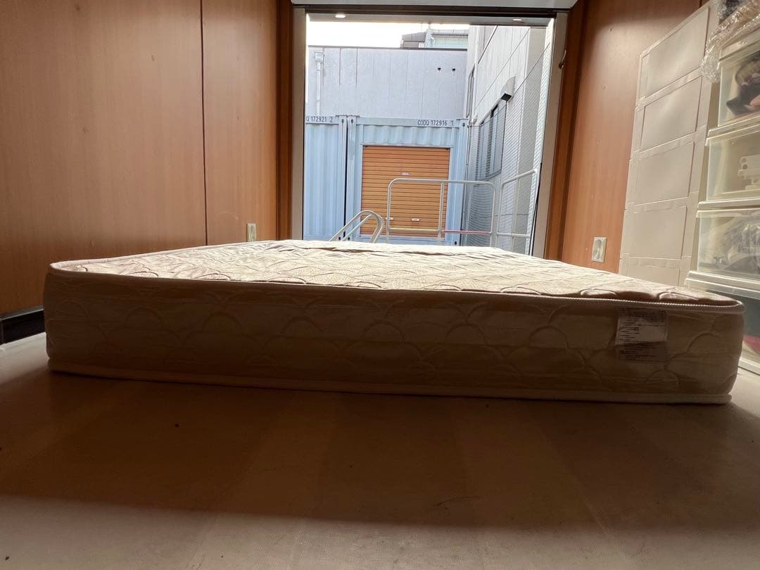 シングル スプリングマットレス ベージュ