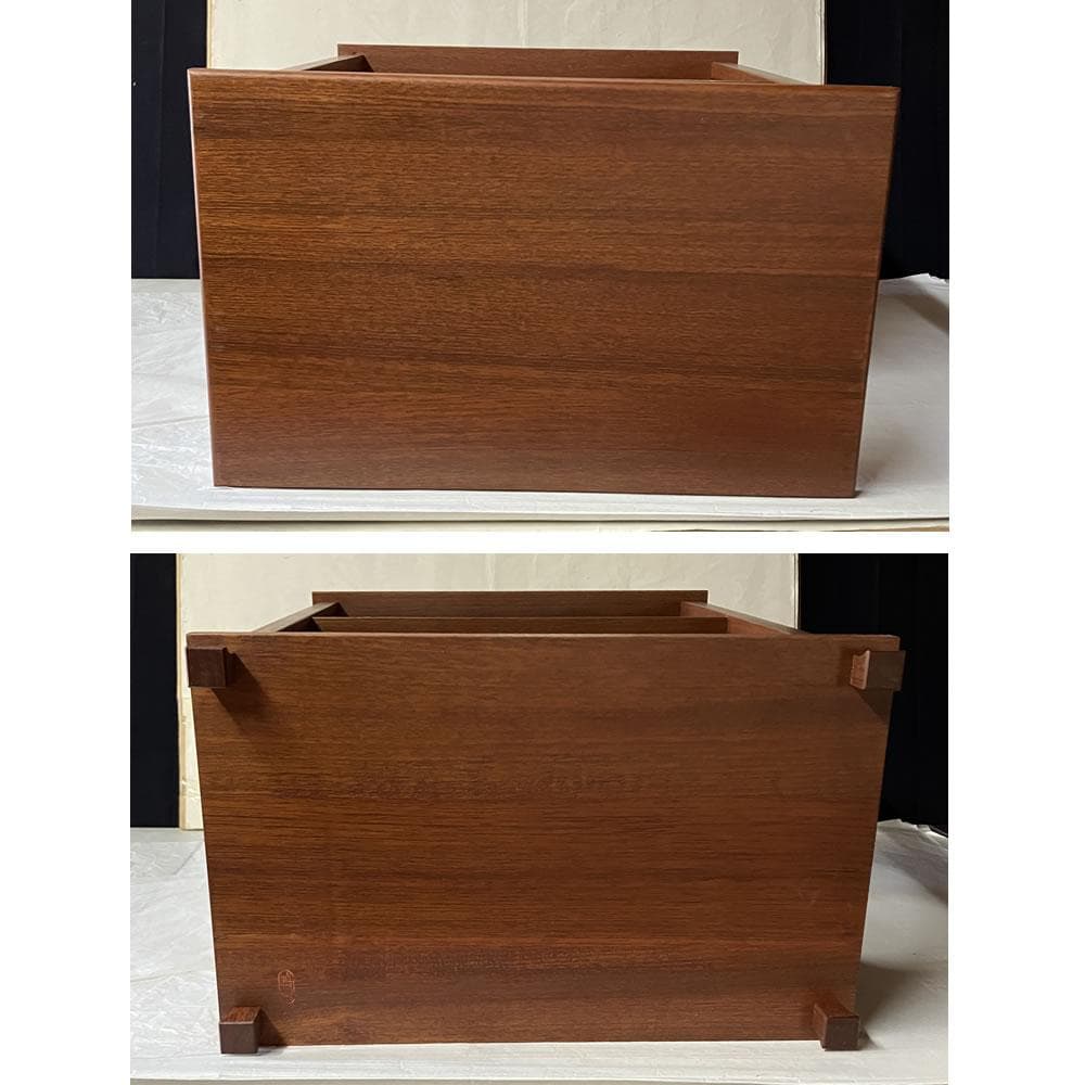 F1457 日月棚 花押 あり 紙箱入り 木製 茶棚 茶道具 煎茶棚 煎茶道具