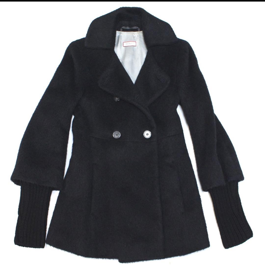 マックスマーラ　超美品　アルパカウールコート ダブルブレスト　38
