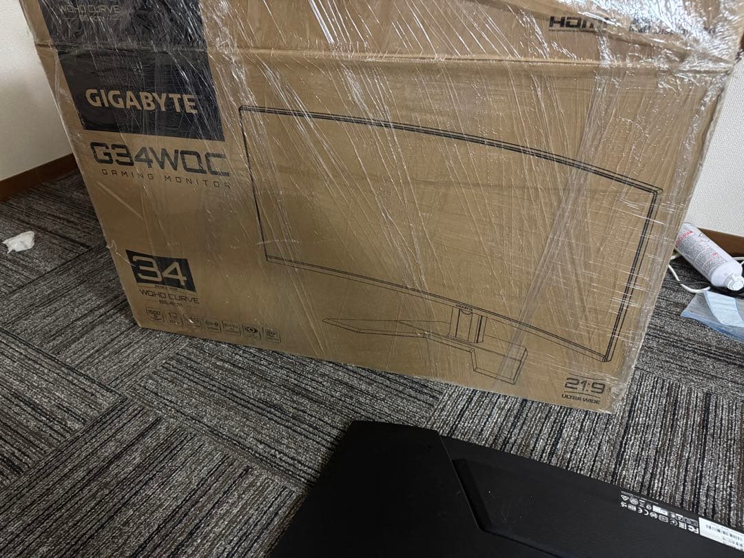 GIGABYTE G34WQC (台座なし) 34インチ　ウルトラワイド
