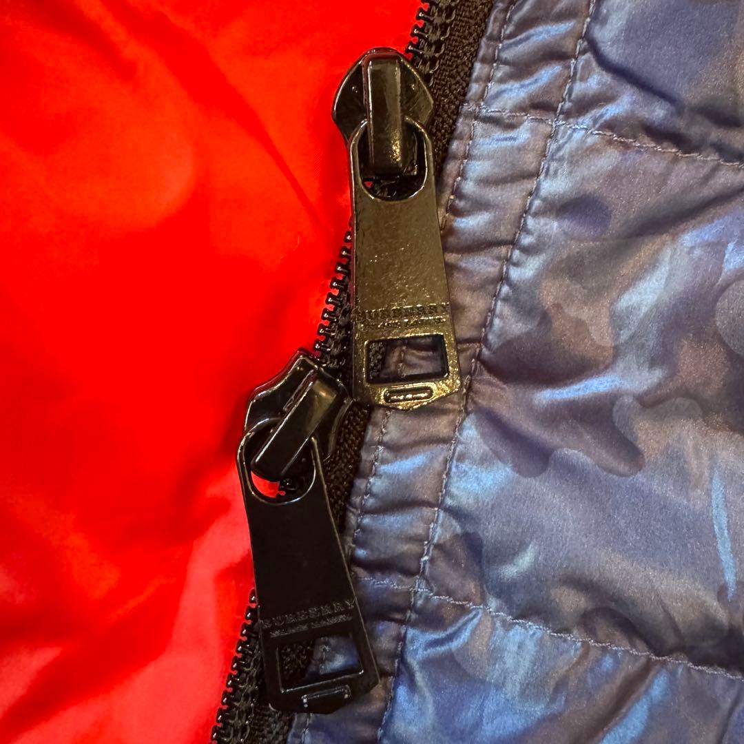 ちえぽん様バーバリー ブラックレーベル 迷彩 ダウンジャケット 2way M紺