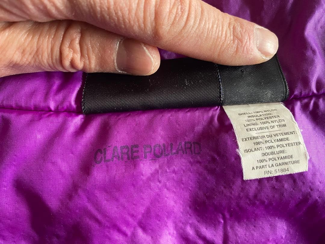 ヨシヒサ　patagonia　95年　パフボール・ベスト　ブライトパープル