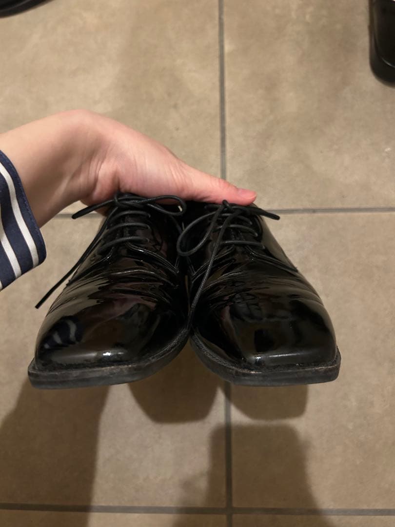 our きれいめレースアップシューズ