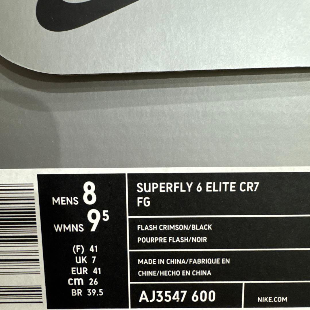 【正規品】マーキュリアルスーパーフライ6エリートFG CR7モデル