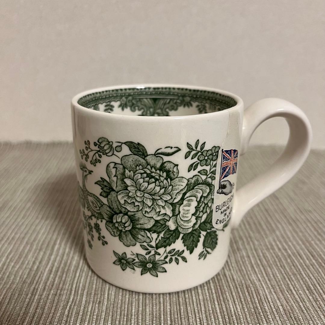 バーレイ グリーン アジアティックフェザンツ　マグ　シュガーボウルS セット