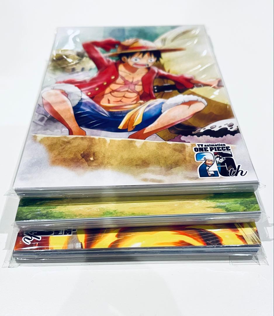 ワンピース 麦わらストア 25周年記念 ポストカード 第1,2,3弾全種類セット