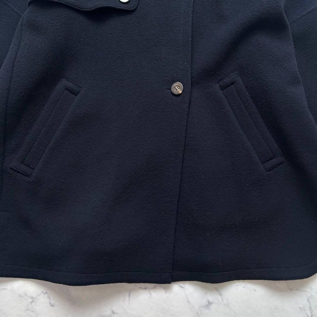 【美品】エンフォルド ソフトリバーケ ープコート 38 黒 レディース