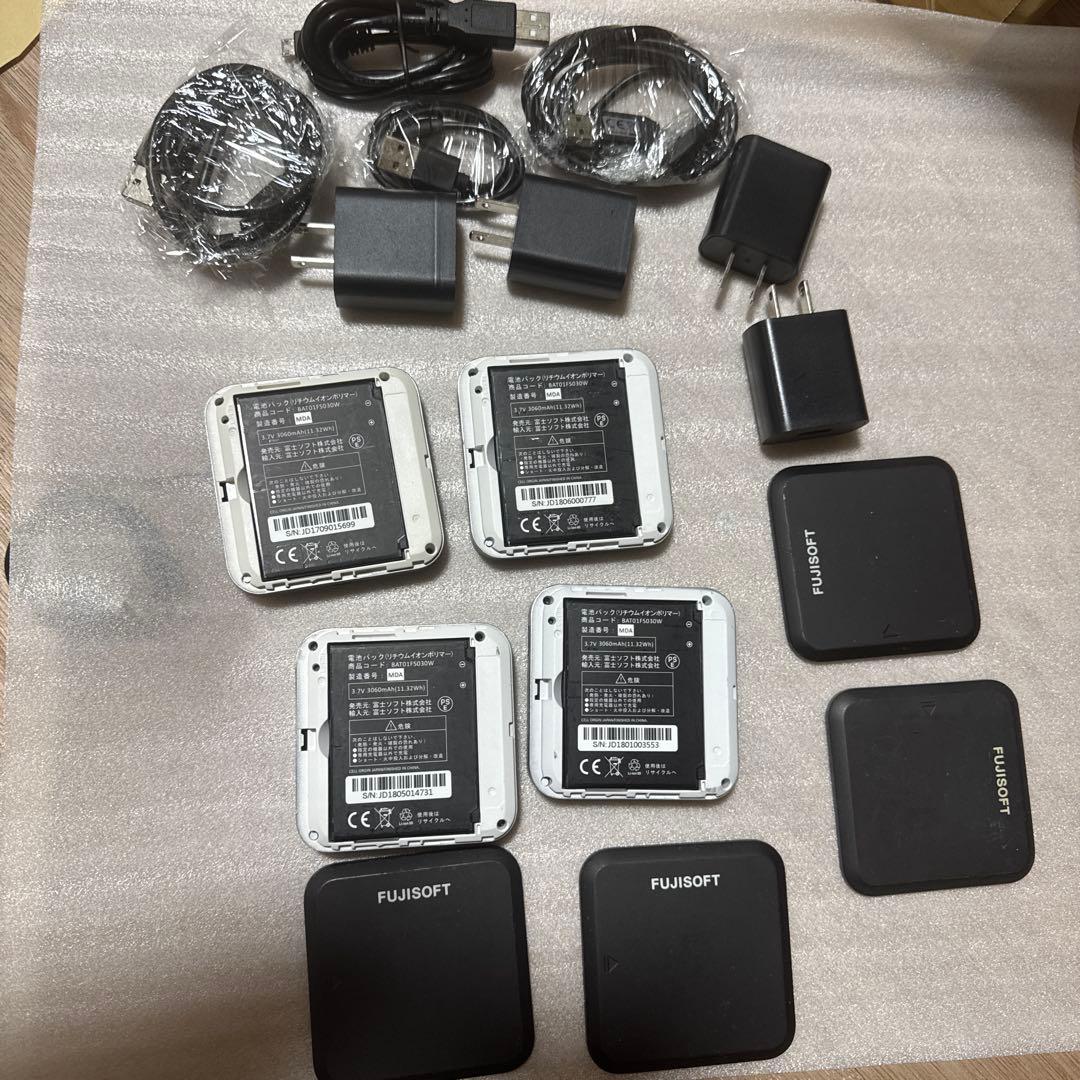 FUJISOFT FS030W モバイルルーター4個セット