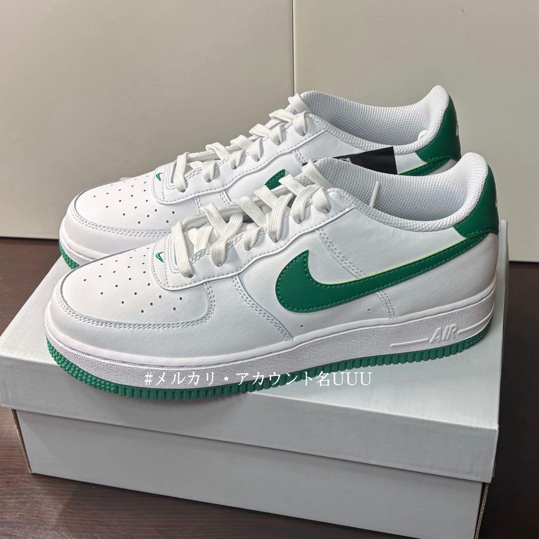 【新品25cm】NIKE｜エアフォース１GS｜ホワイト/グリーン