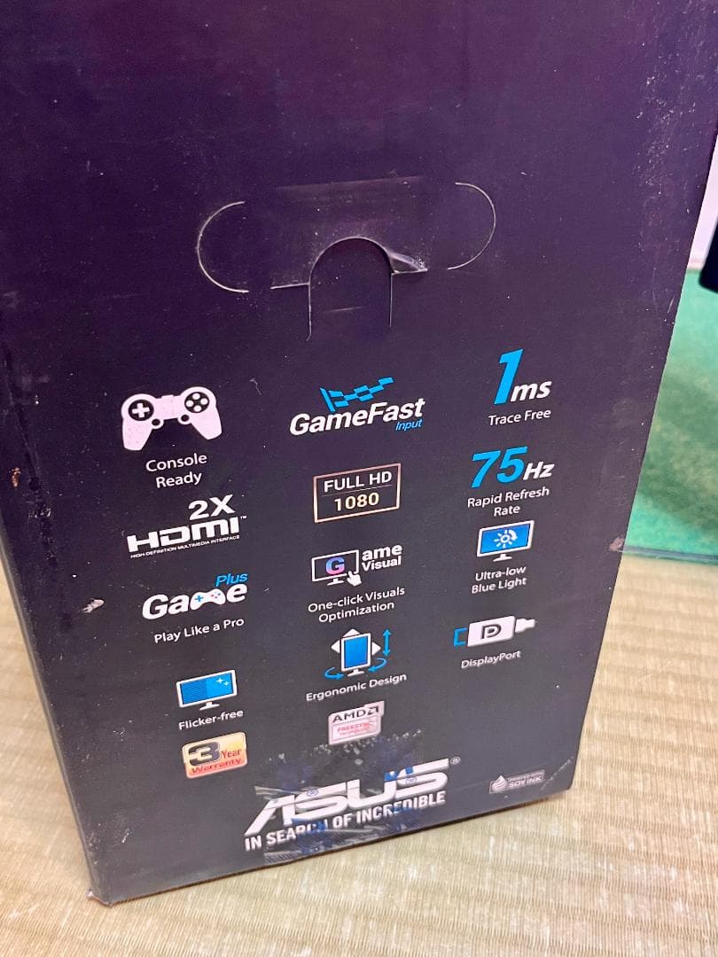 【ASUS VG275 Qゲーミングモニター 本体】中古モニタ◆匿名・翌日配送！