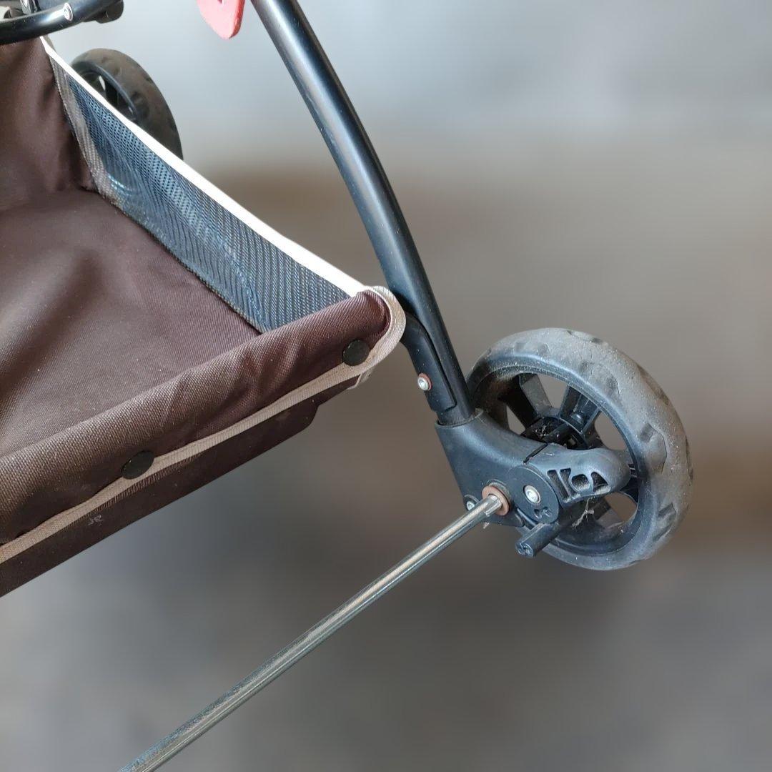 良品　Piccolo Cane ペットカート 小型犬用 ブラウン