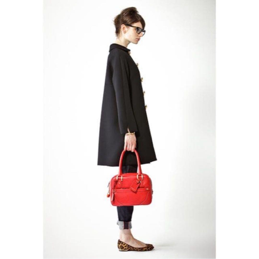 J&M Davidson ダブルブレスト ウールコート ブラック