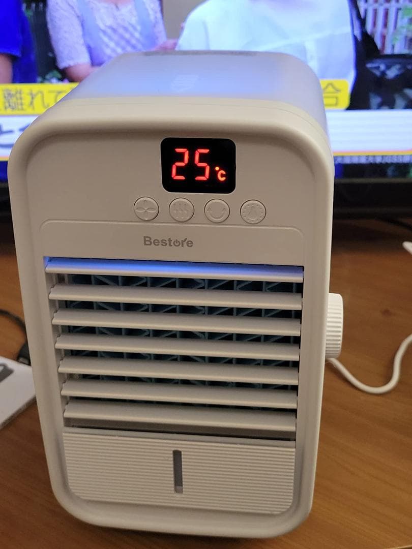 USB給電式冷風機 極細ミスト 冷風扇 自動首振り 小型