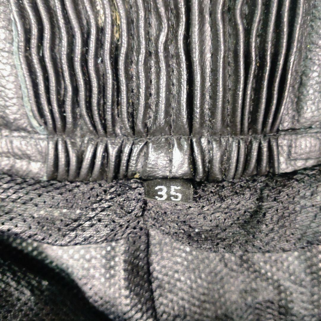 本革レザーパンツ ブーツイン バンクセンサー付 SIZE35