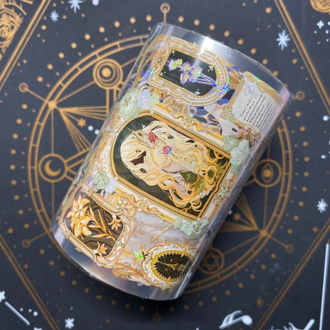 【T】海外　10m巻　貝殻光/銀マスキングテープ　人物系　女の子/男の子