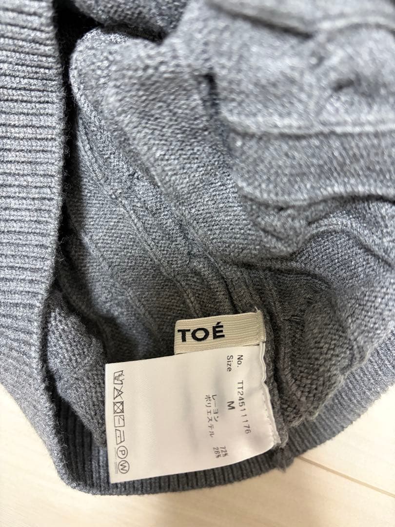TOÉ Baker Cardigan Mサイズ　thetoé thetoe