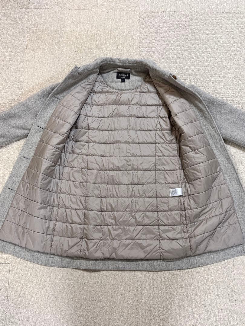 モンベルmont-bell トラベルコート ウール 中綿 手洗い可