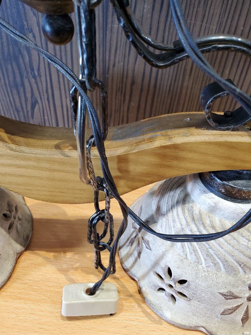 ま*♪様 コイズミ　アンティーク 陶器　シャンデリア　カントリー