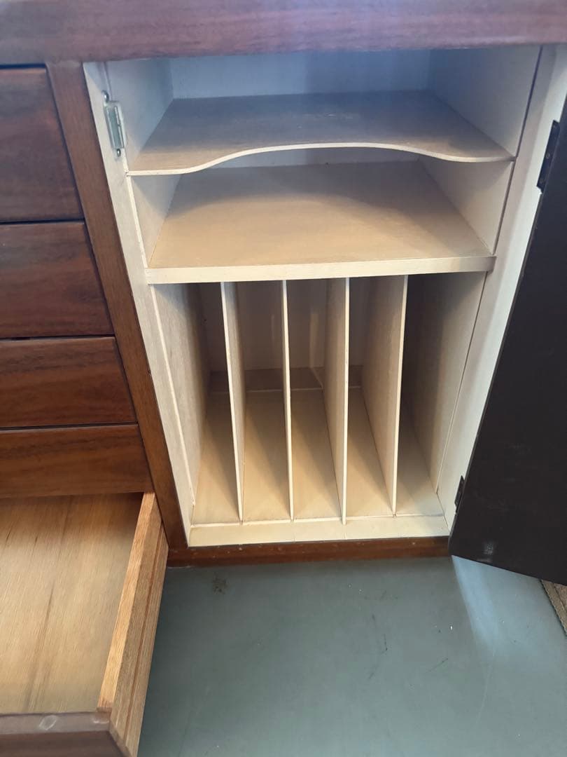 ⭐︎希少⭐︎木製レコード棚　テレビ台　引き出し5つ付き アンティーク