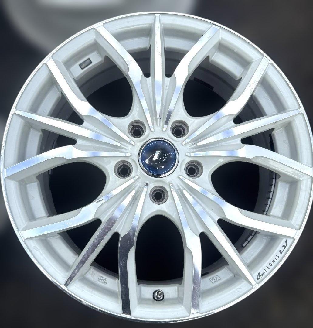 ゴン太Weds LEONIS LV　17インチ　ホワイト　4本組