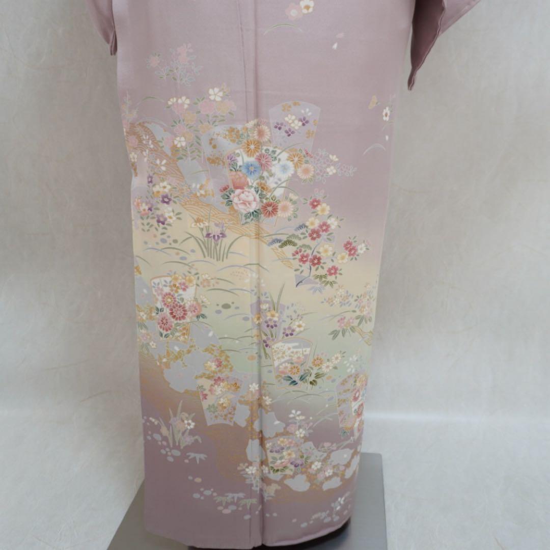 mai⭐︎訪問着フルセット　卒業式　入学式　正絹　ちりめん　一つ紋