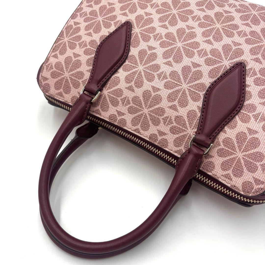 ま*ゆ様 最終価格✨美品✨Kate Spade 花柄 pvc レザー ジャガード