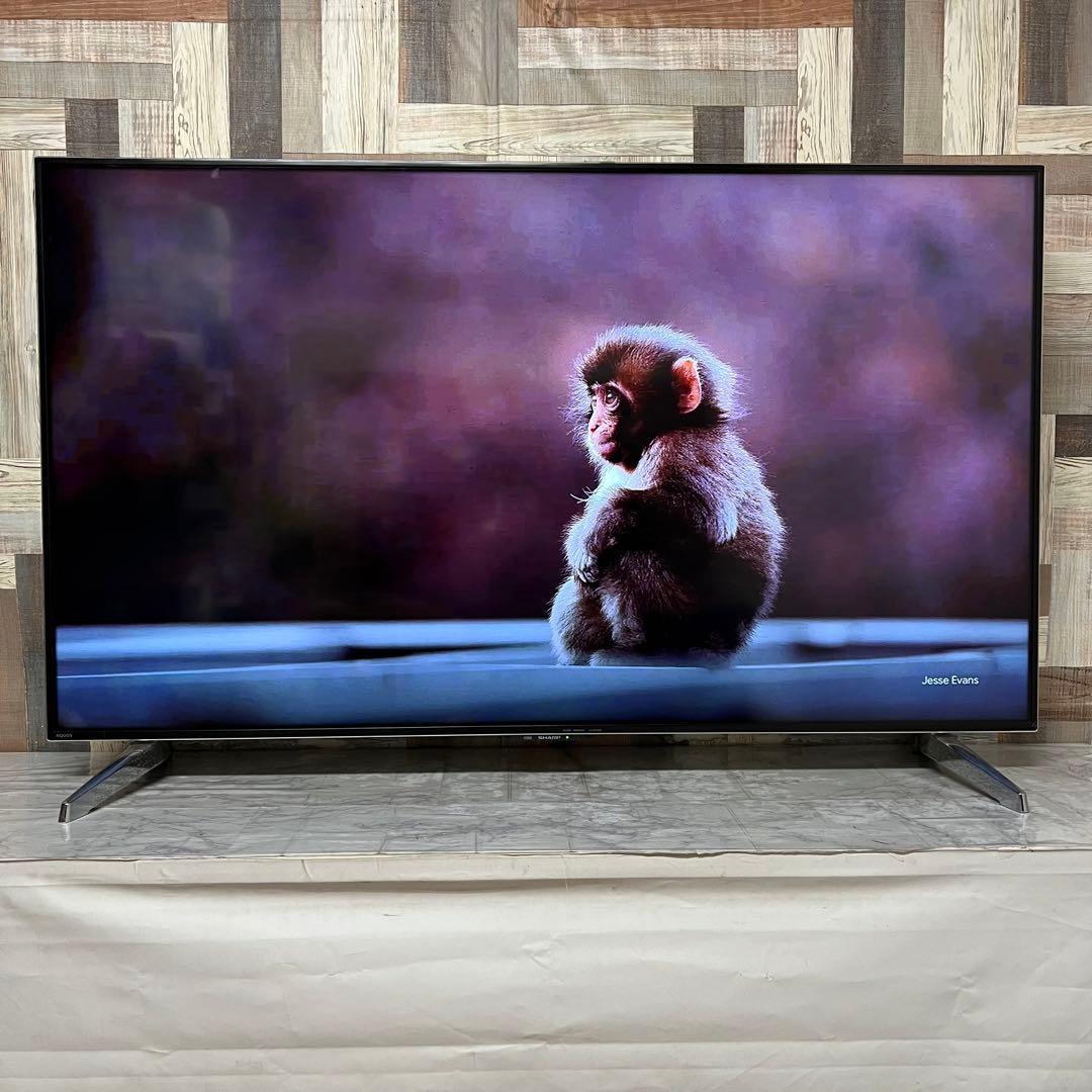 即日受渡❣️全国送料込シャープ60型4K液晶テレビ高精細大画面外付けHDD録画可能
