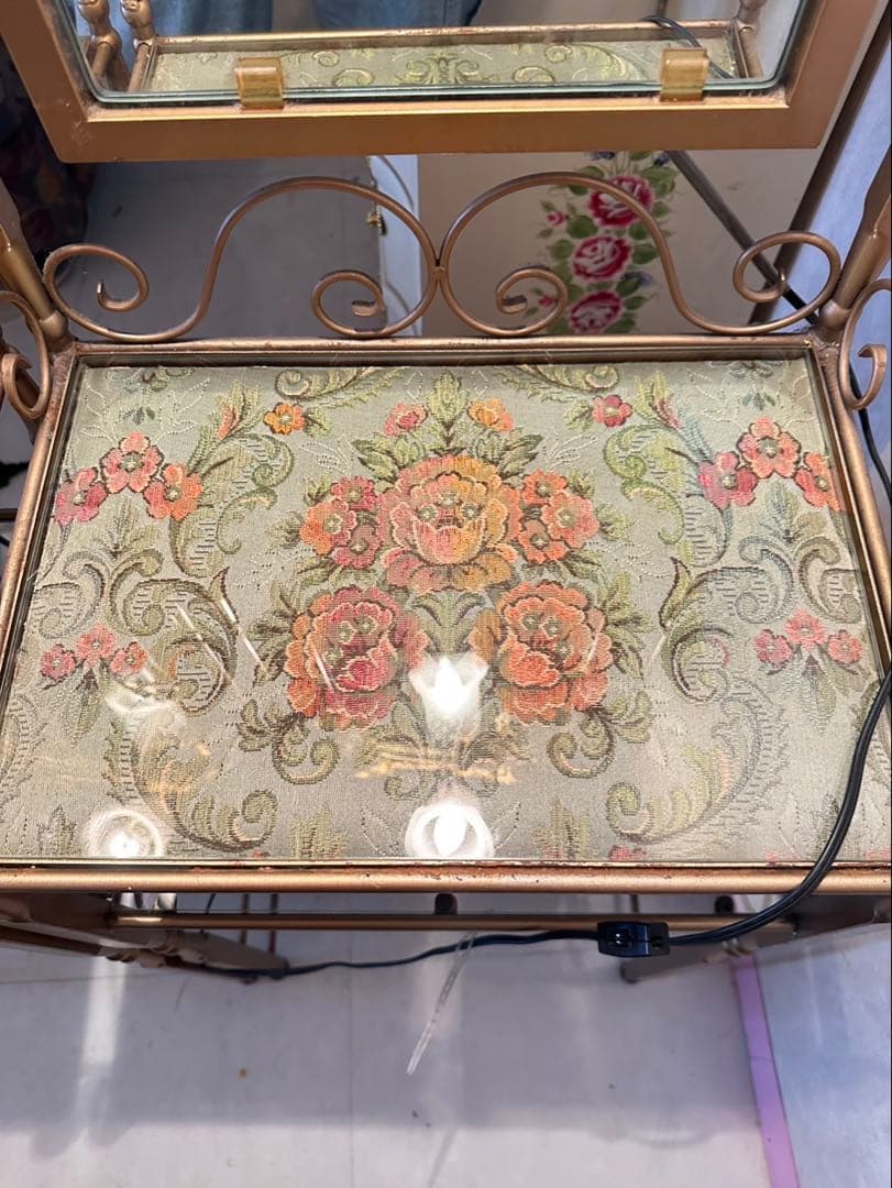 アンティーク調 アイアンフレームドレッサー