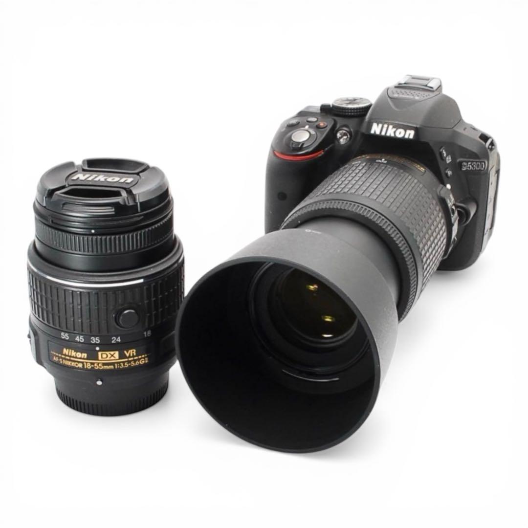初心者◎ Nikon D5300 ダブルズーム VR2本付 美品