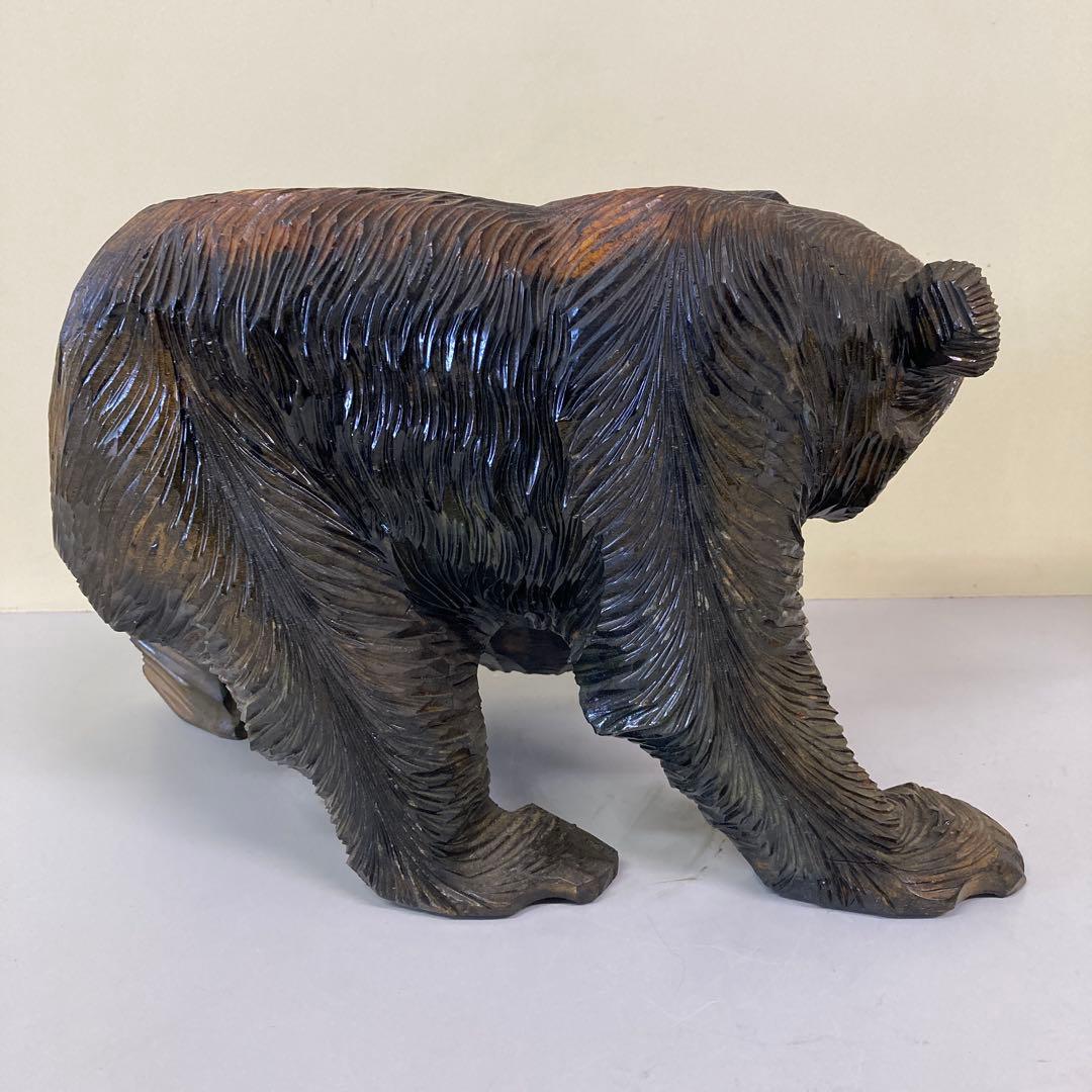 E-4 木彫りの熊 木彫り熊 熊彫り 北海道土産 民芸品 郷土玩具 工芸品 昭和