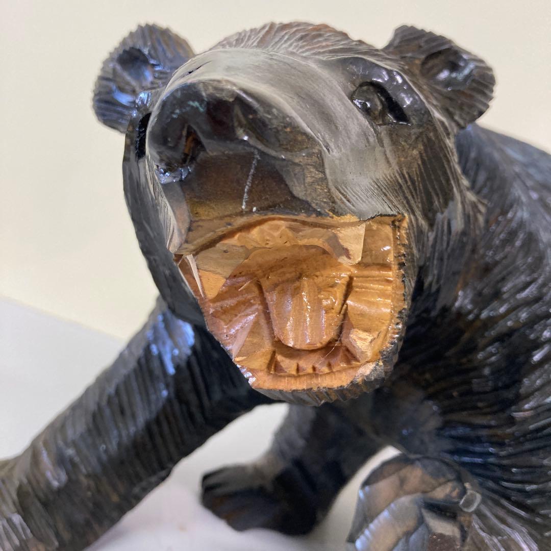 E-4 木彫りの熊 木彫り熊 熊彫り 北海道土産 民芸品 郷土玩具 工芸品 昭和