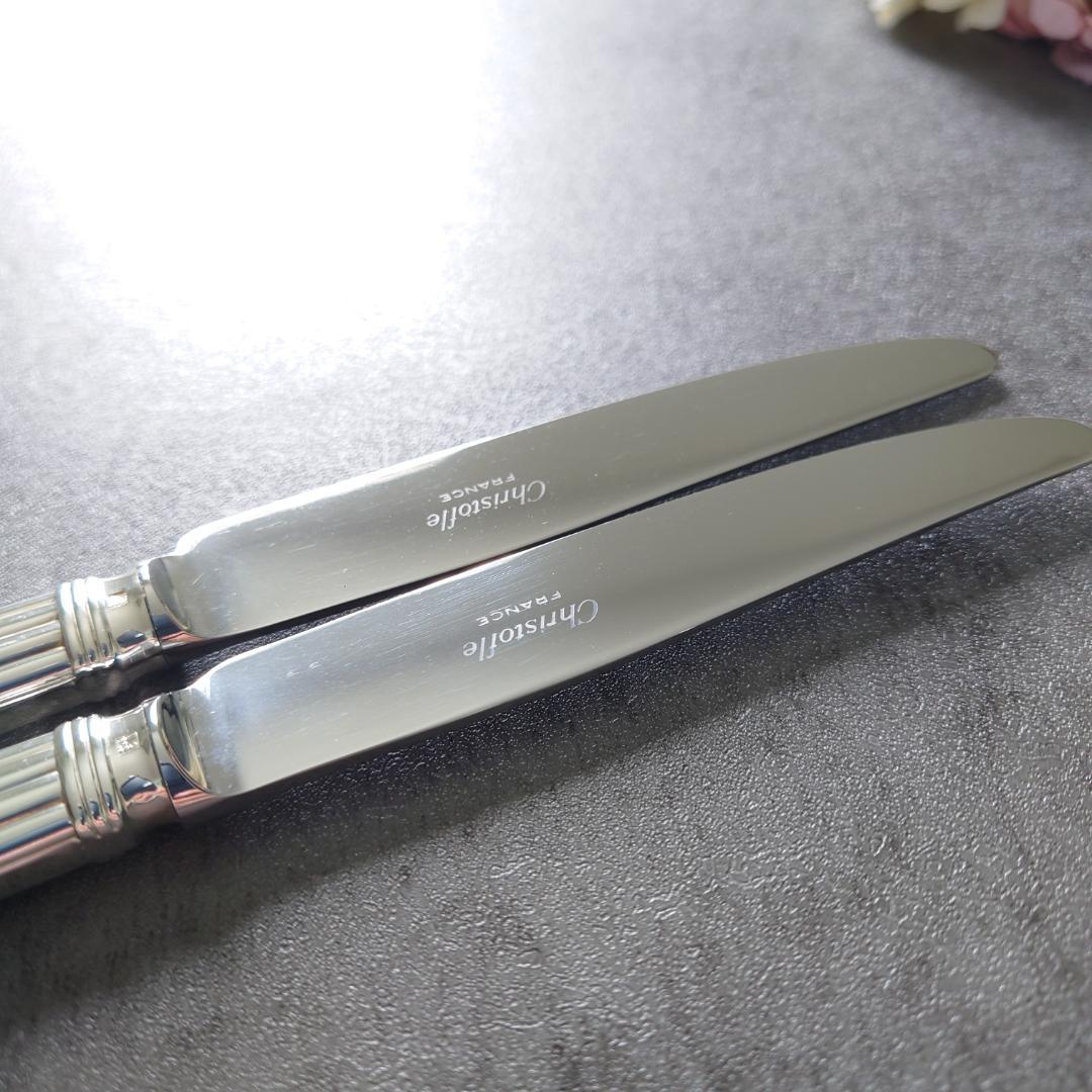 希少 極美品 クリストフル アリア デザートナイフ 未開封含む 6点