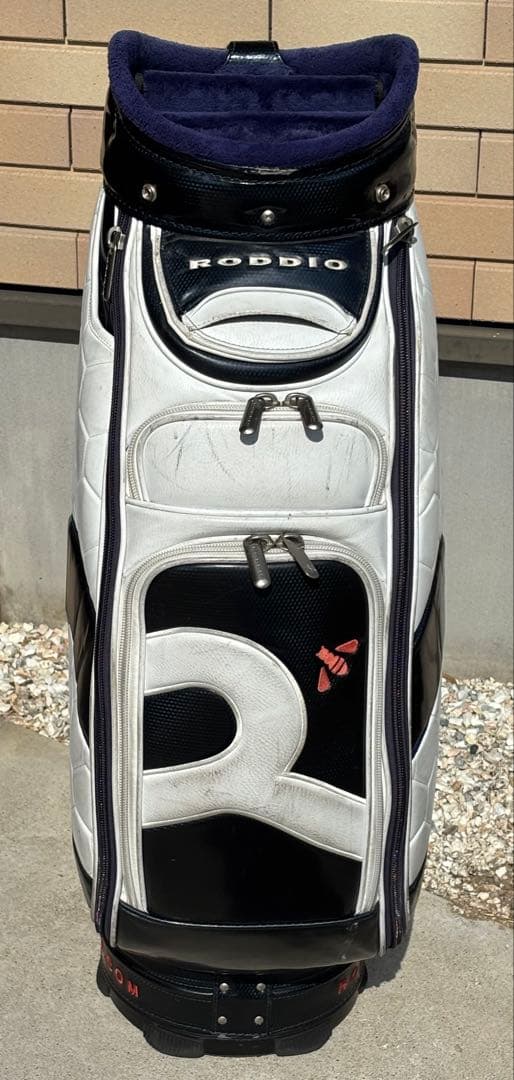 【8/6迄限定】RODDIO ゴルフバッグ・キャディバッグ ホワイト・ネイビー